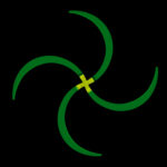 A pair of practice buugeng Green-Yellow