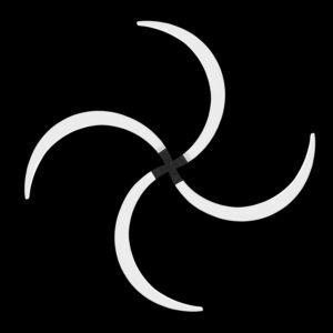 A pair of practice buugeng White-Black